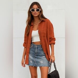 TFR Distressed Mini skirt